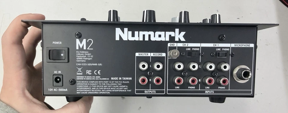 Numark M2 Scratch Mixer 2-channel DJ Mixer - Image 3 of 4