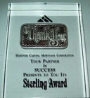 Thank You 1 troy oz .999 Fine Silver Bar Ingot Encased in Acrylic Lucite