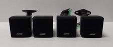 Lot of 4 Bose Single Cube Acoustimass Lifestyle Speakers Working