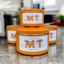 Trader Joe's - Mango Tangerine - Coconut Soy Wax Blend - 20 Hours Burn Time