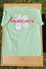 Trader Joes Med Rare Color Mint Green Short Sleeve T-Shirt Crew Neck 100 Cotton