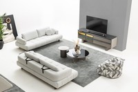 Elegantes Wohnzimmer-Set Sofas Sessel Couchtisch & Tv-Lowboard