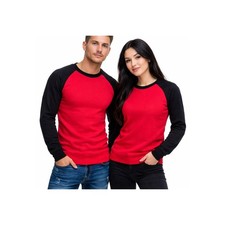 Color Block Sweatshirt Men Women Unisex Oversized Crewneck Casual Pullover