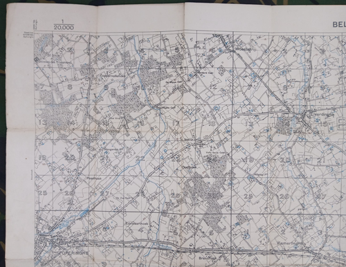 WW1 TRENCH MAP of YPRES (280th SIEGE BATTERY MARKINGS by MILITARY CROSS WINNER) - Picture 9 of 20