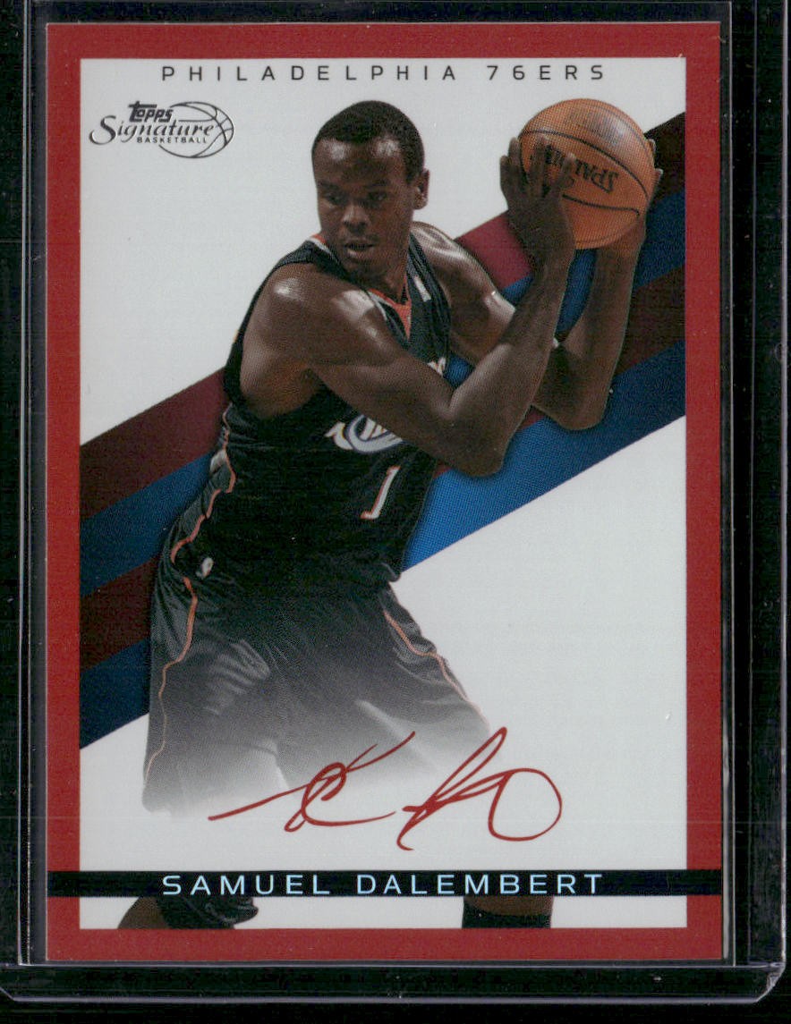 2008-09 Topps Signature #TS-SD Samuel Dalembert Facsimile Red #/869