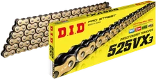 D.I.D. 525VX3 Racing Chain 130L Gold #525VX3GX130ZB