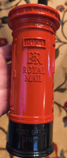Londres Inglaterra Rojo Oficina de Correos Alcancía Buzón Buzón Dinero Cerámica Rojo