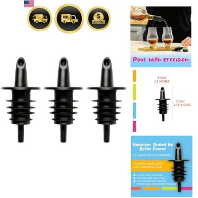 Syrup Precise Control Bottle Pourers, Professional Pour Spouts for Snow Cone ...