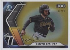 2022 Bowman Chrome Scouts Top 100 Gold Refractor 22/50 Liover Peguero 0i87