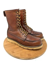 VINTAGE RED WING Irish Setter 877 8" Moc Toe Boots US Size 6 D