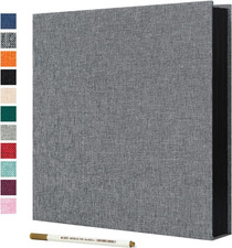 Large Photo Album Self Adhesive Linen Cover Magnetic Scrapbook Album DIY Scrap B