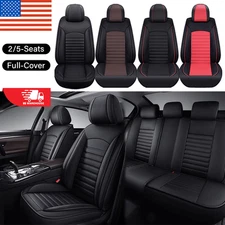 For Chrysler 300 Luxury Leather Full Set Car 5 Seat Covers Front & Rear Cushion