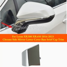 For Lexus XR300 XR450 2016-23 Chrome Side Mirror Lower Cover Base brief Cap Trim