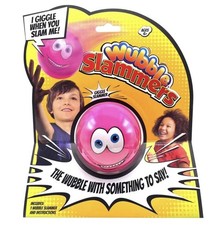 Wubble Slammers Giggles Shake Toss Bounce Toss Catch Pink Hardball Ages 6 