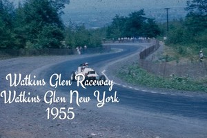 35mm slide Watkins Glen Raceway - 1955 (Red Border) (BB)