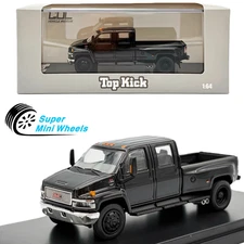 GOC 1:64 GMC Topkick C4500 Pickup Black - Diecast Model