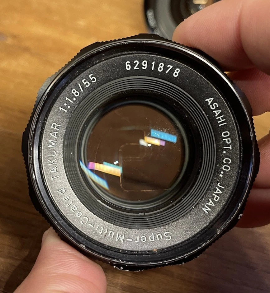 *2 Lens Set : Near Mint* Pentax SMC Takumar 55mm F/1.8 & 28mm F/3.5 M42 From JPN - Image 3 of 4