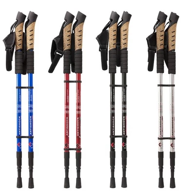 MIDGARD Wanderstöcke Nordic Walking Stöcke Teleskop Antischock Stock70-135cm verstellbar