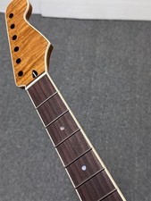 Satin 22Fret AAAA Roasted Flame maple Electric guitar neck part rosewood binding
