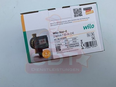 Wilo Nassläufer-Zirkulationspumpe Star-Z NOVA T Rp 1/2, G 1,  138 mm 4222640