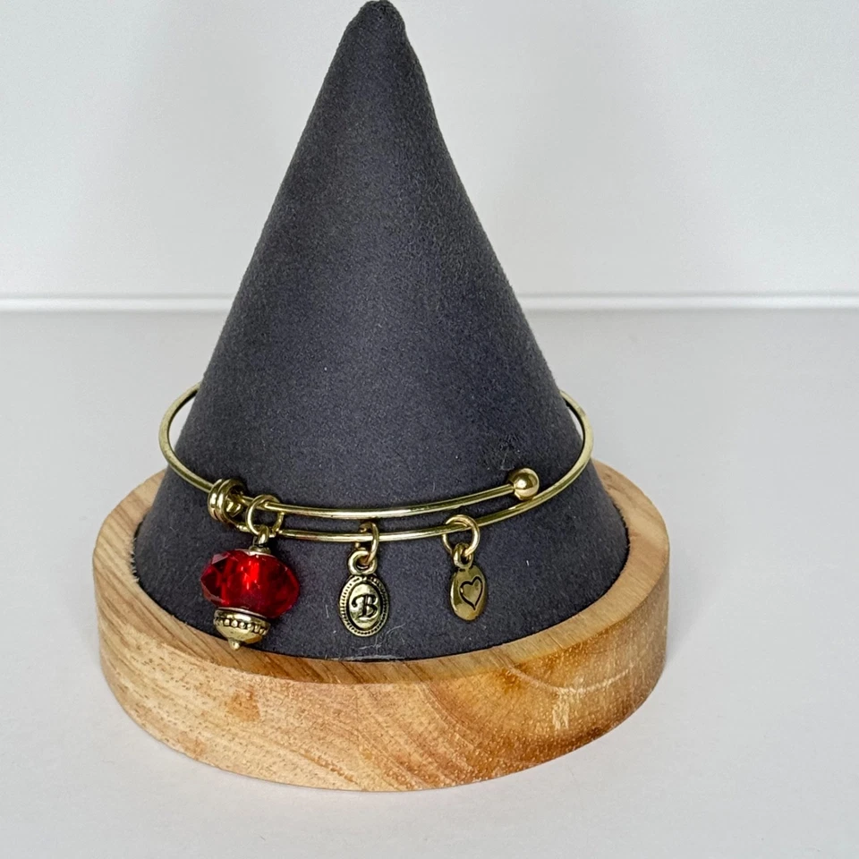 Brazalete Brazalete Brighton Dije Cristal Rojo Tono Dorado Foto 2 de 4