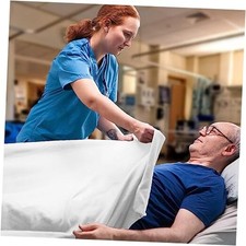 Hospital Blankets Twin Size 100 Cotton Thermal 70x90 Pack of 1 White