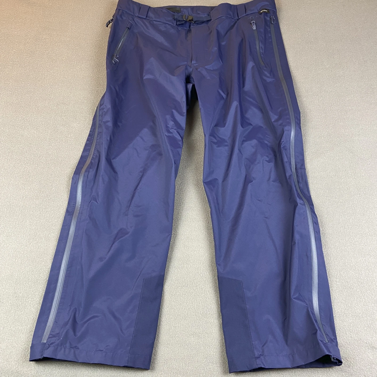 Beyond Clothing A6 Rain Pants Mens 40 Blue Waterproof Side Zip