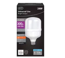 Feit Electric 300W Equivalent HID LED Utility Light Bulb Daylight 5000K