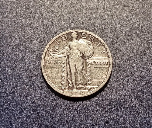 Nice VF 1924-P Standing Liberty Quarter
