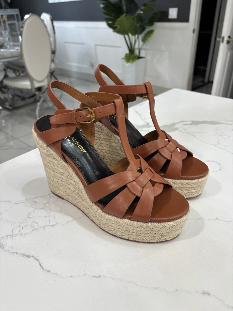Saint Laurent Wedge Sandals for Women for sale - eBay display picture 1