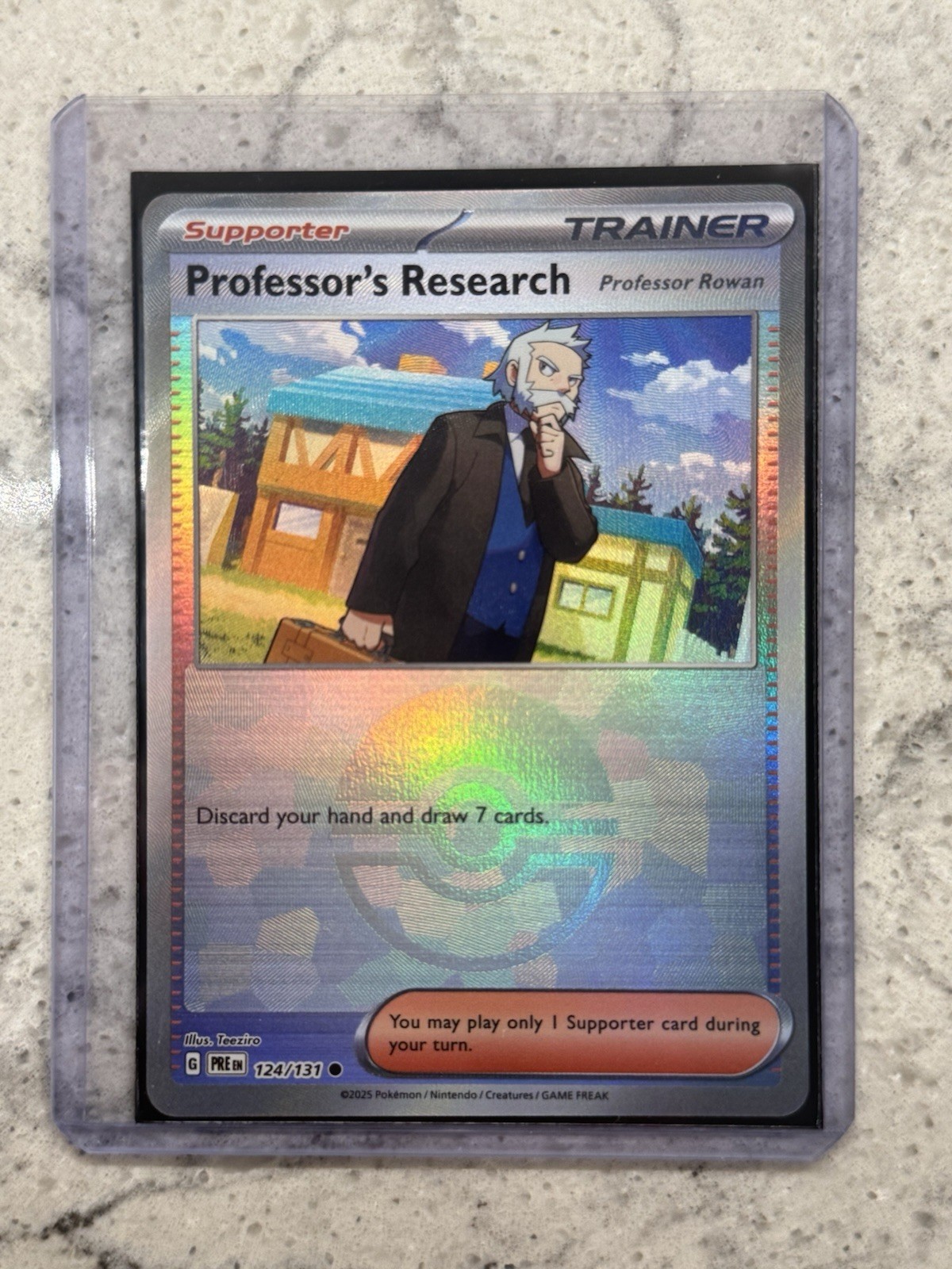 Professors Research 124/131 Prismatic Evolutions (Poke Ball) Reverse Holo NM