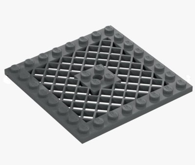 LEGO Platte 8x8 mit Gitter Dark Stone Grey 4299022 4151 Dunkelgrau Grid Plate