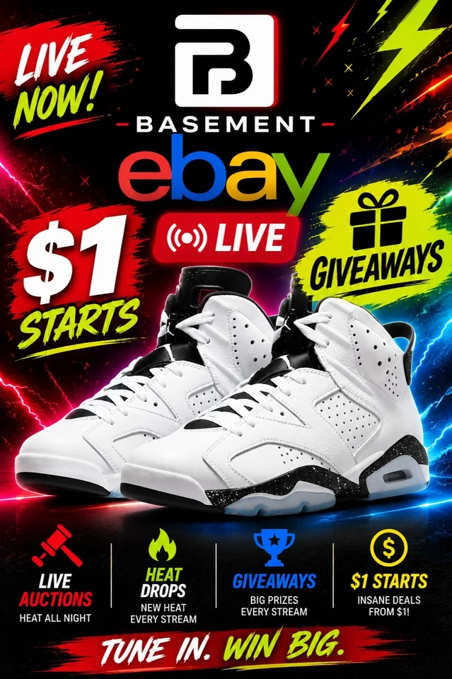 🔥 BASEMENT AU 🔥 $1 AUCTIONS | STEALS | GRAILS | SNEAKERS & CLOTHING