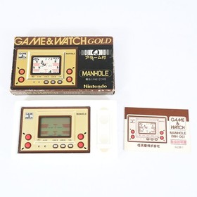 Nintendo Game & Watch Manhole MH-06 Gold Boxed Handheld Tested Vintage