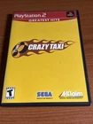 New ListingCrazy Taxi (Sony PlayStation 2, 2002) PS2 Complete With Manual Tested