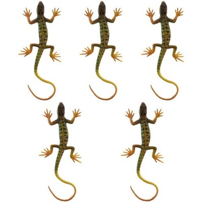 5 Pack Reptilien Spielzeug Echsen Eidechsen Plastik Künstliche
