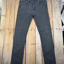 Levi's Premium Men's 510 Skinny Jeans W32 L34 Black Stretch Denim WaterLess