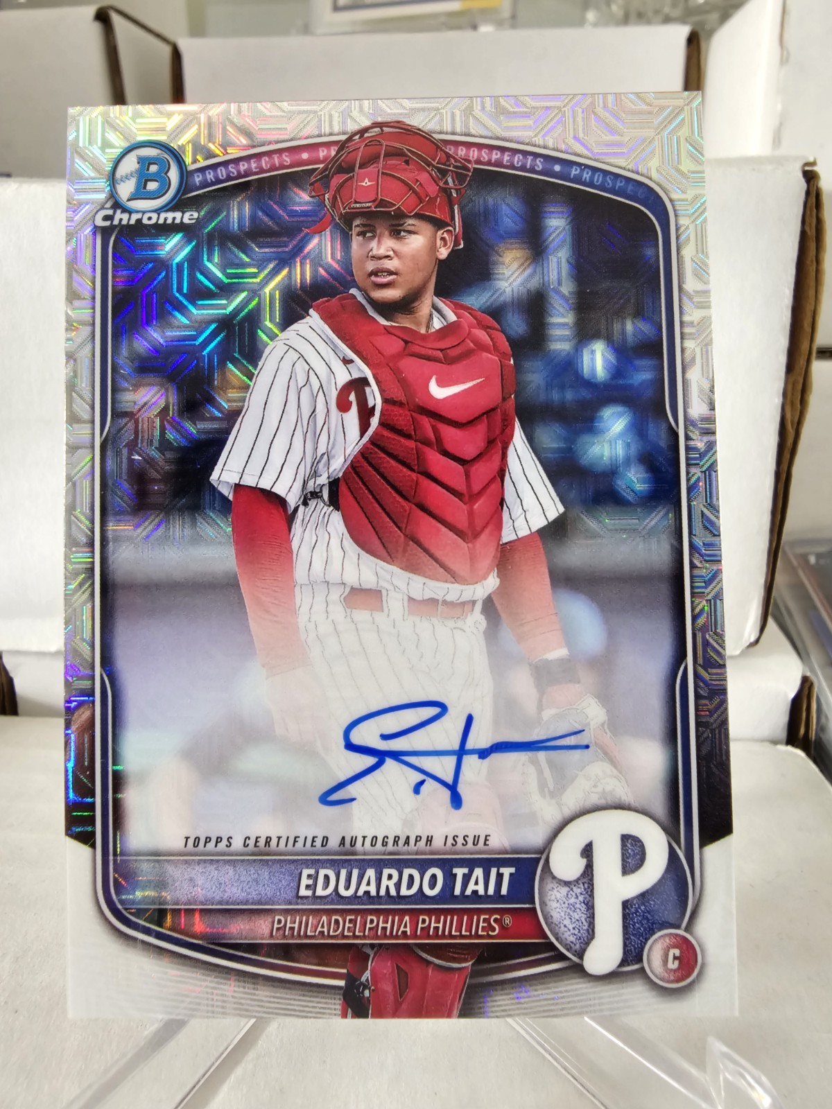 2025 Bowman - Chrome Prospect Mega Box Autographs Eduardo Tait #BMA-ET (AU, RC)