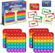 Science of Reading Flash Cards Popping Mats - Master Digraphs Syllables - En