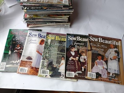 30 Sew Beautiful Magazines Martha Pullen 1993-1999 Never Used Patterns Smocking 