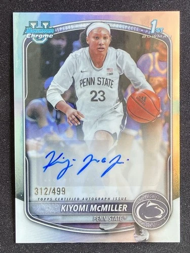 Kiyomi McMiller 2025-26 Topps Bowman Chrome Prospect Refractor Auto /499 #CPA-KM