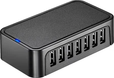 Best Buy essentials- 7-Port USB 2.0 Hub - Black