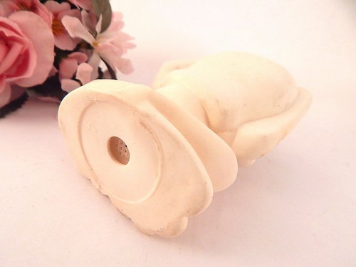 Squeak Toy Puppy White & Black Rubber Dog VTG 1965 Baby Joy Boomer Collectible - Picture 4 of 5