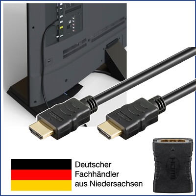 HDMI Kabel Ultra HD UHD 4K HighSpeed 0,5m 1m 2m 3m 5m 10m XBox PS4 PS5 Adapter 