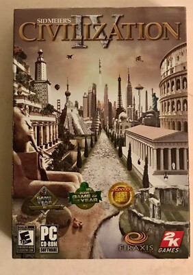 Sid Meier's Civilization IV PC CD-ROM Firaxis @K Games Game Of The