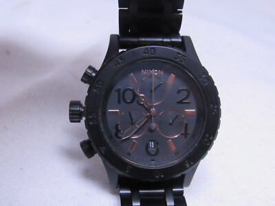 NIXON WATCH The Redefined 38-20 CHRONO all black JAPAN MOVEMENT