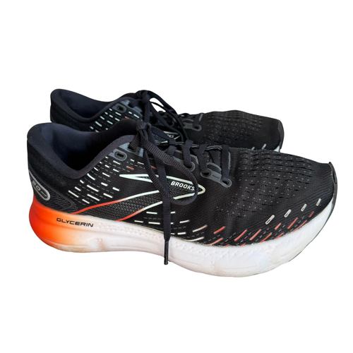 Brooks WOMEN'S 9.5 Black/Opal Orange Women's Glycerin 20 Road Running Sneakers - Foto 3 di 8