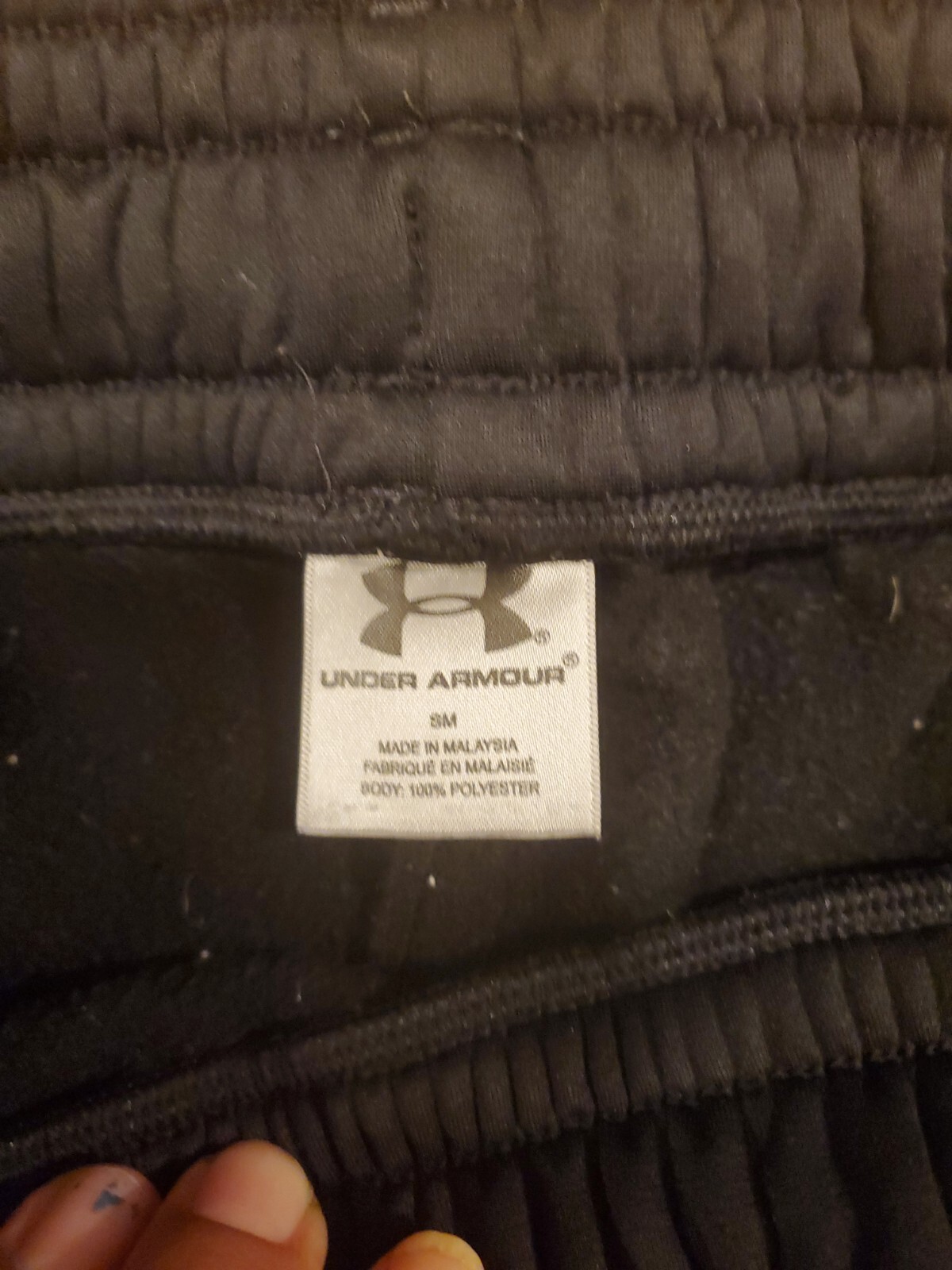 Mens Under Armour Drawstring Polyester  Black Loo… - image 2