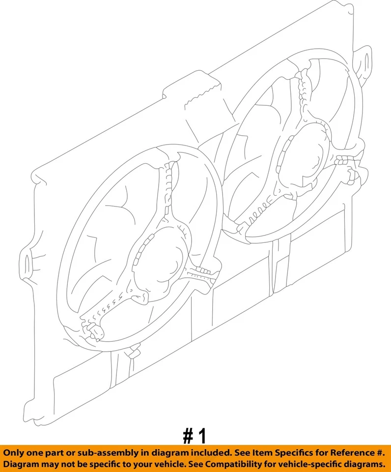 Par de motores de ventilador 4,0 L tracción trasera OEM 1997 1998 1999 Jaguar XK8 Foto 4 de 4