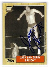 Jerry Brisco Signed 2007 Topps Legends WWE Heritage III Card #88